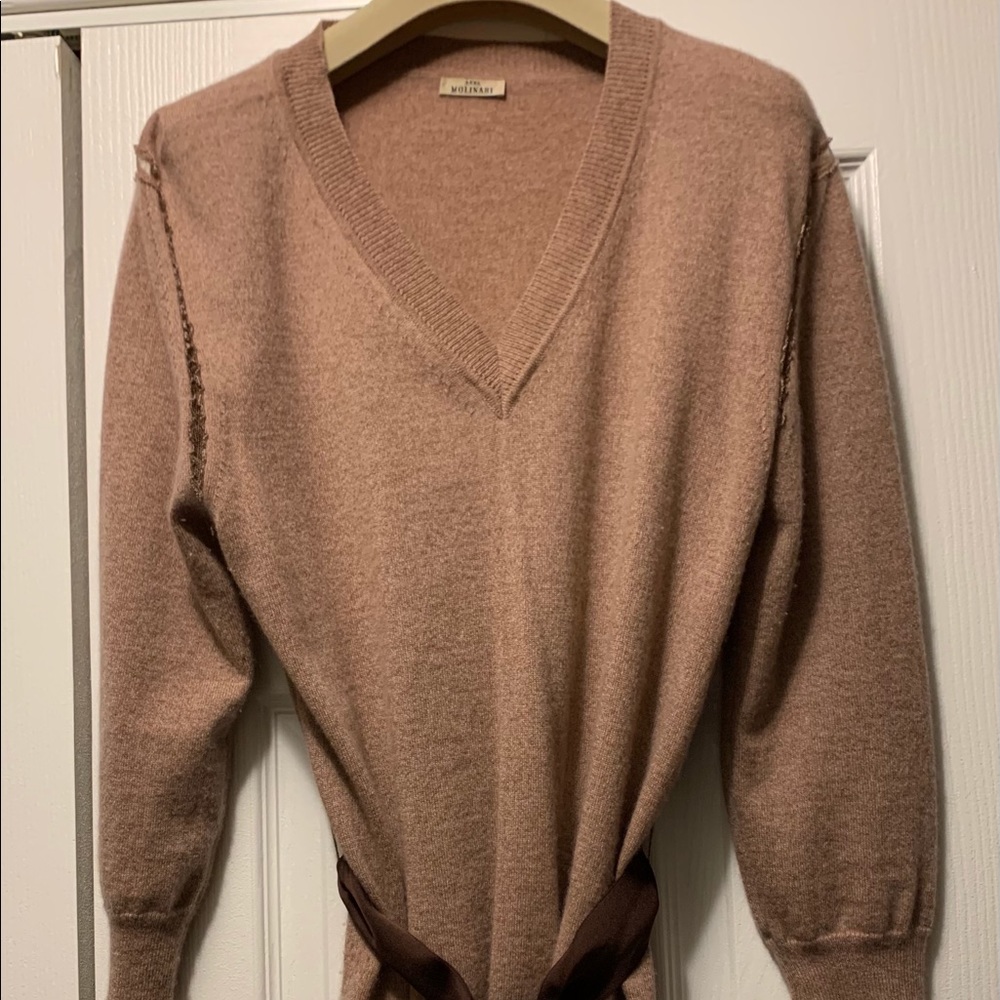 Anna Molinari Mauve Cashmere Sweater IT Sz: 44